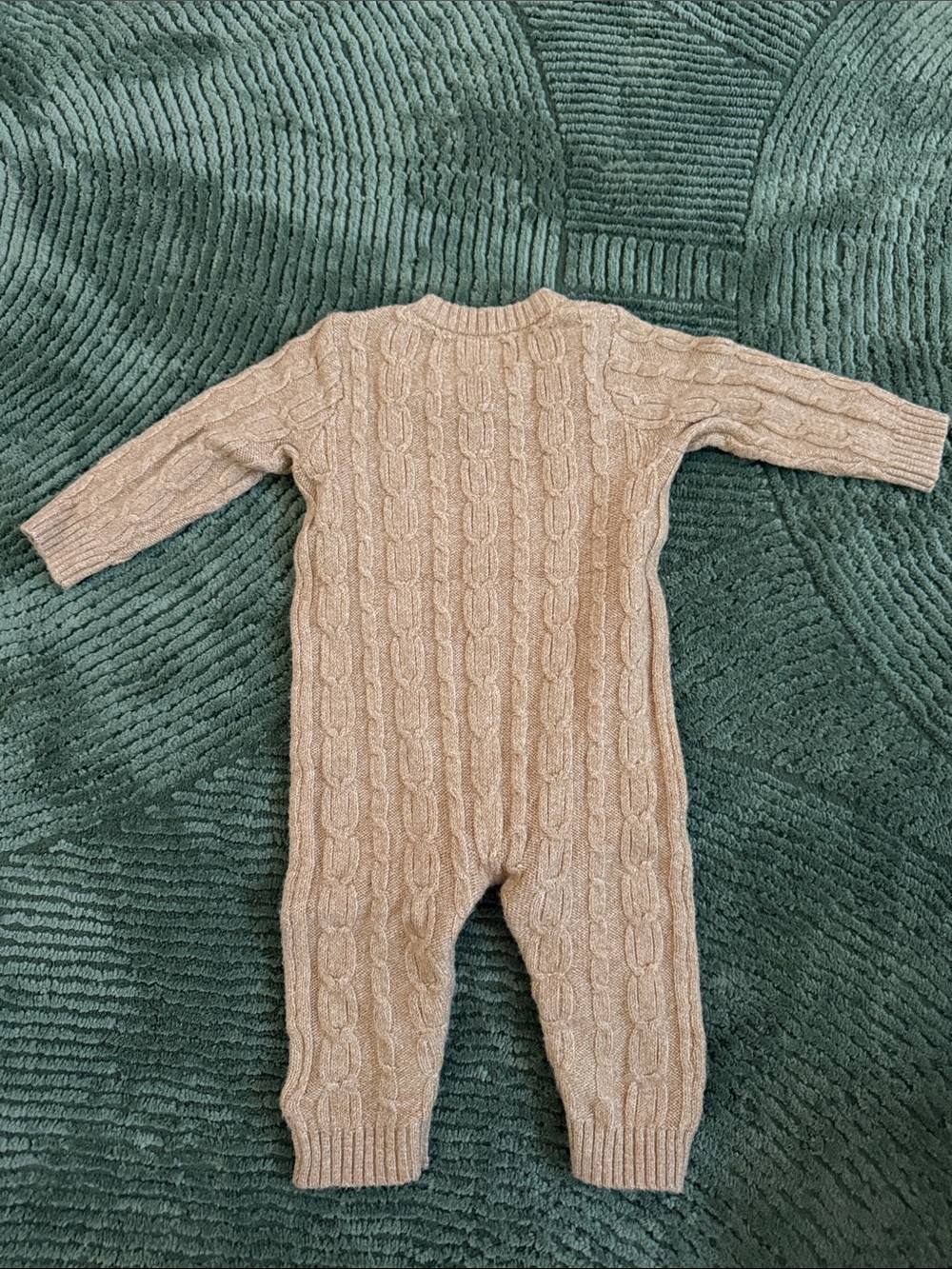 Old Navy Cable Knit One-Piece Footie in Light Brown - Picture 5 of 5